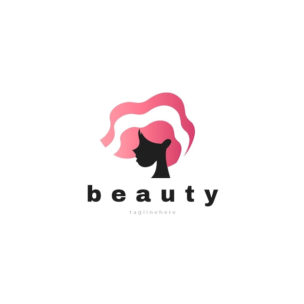 Gradient beauty salon logo