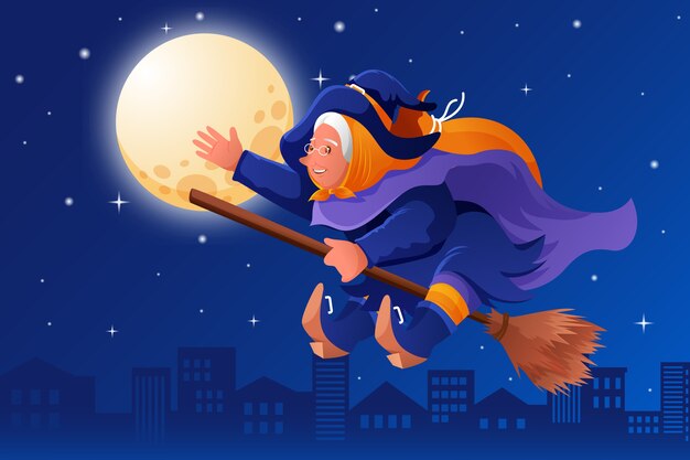 Gradient befana background