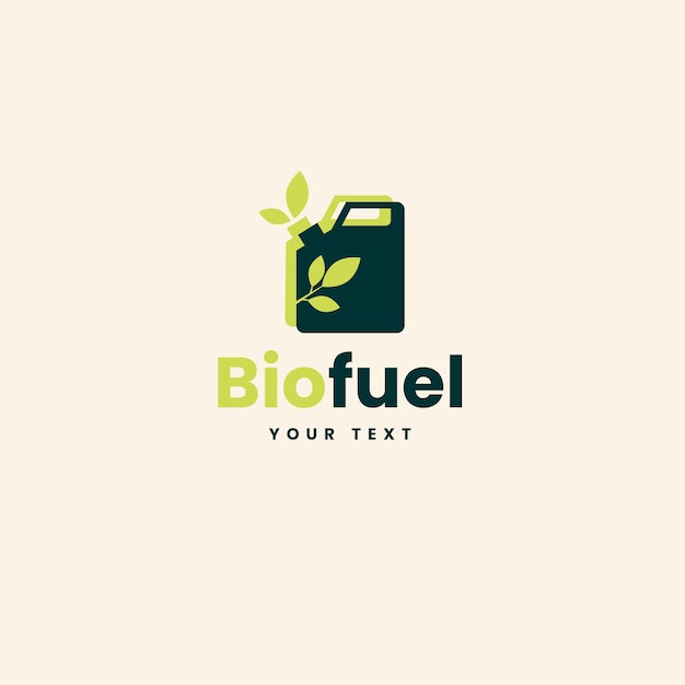 Free Vector gradient biofuel logo template