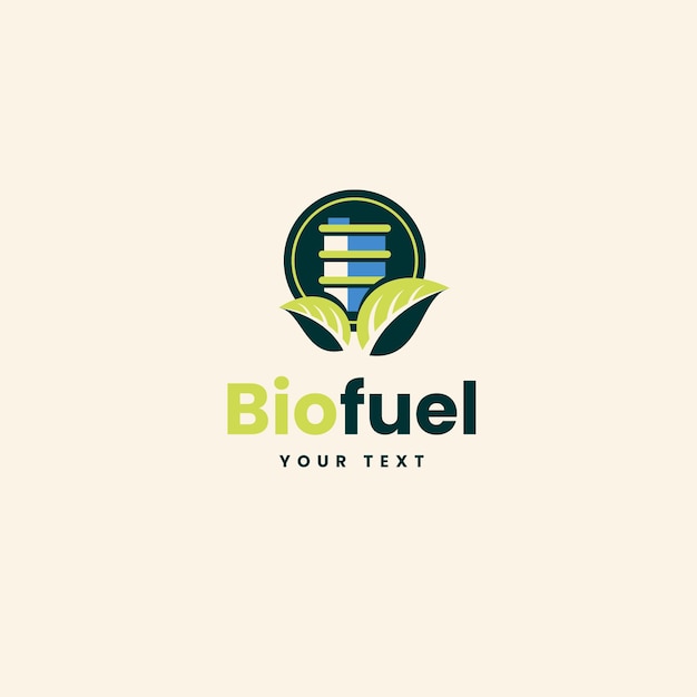 Gradient biofuel logo template