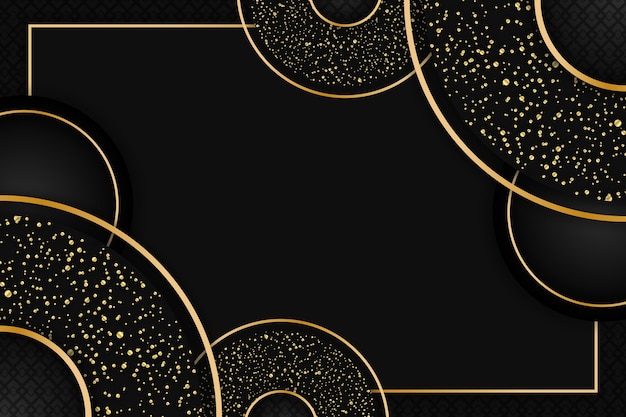 Gradient black background with golden textures