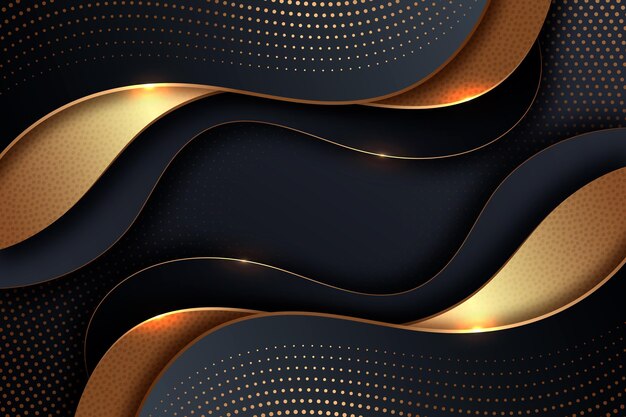 Gradient black background with golden textures