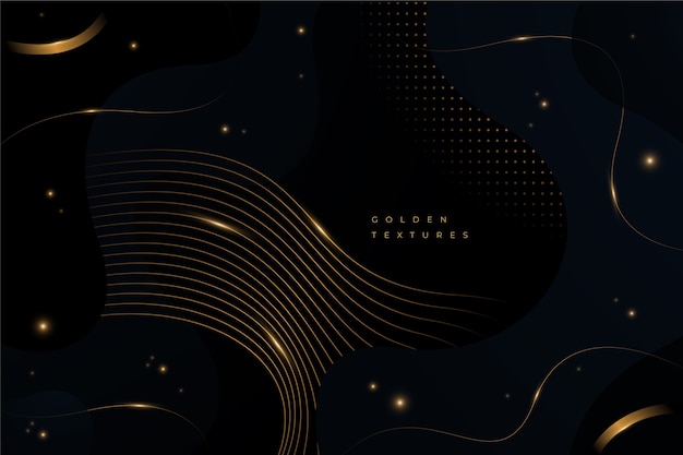 Gradient black background with golden textures