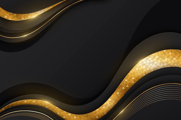 Gradient black background with golden textures