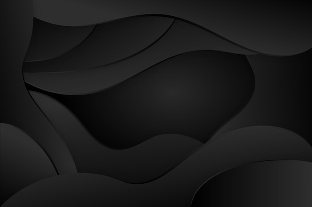 Gradient black background with wavy lines