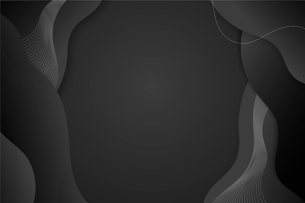 Gradient black background with wavy lines