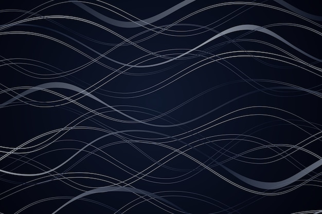 Gradient black background with wavy lines