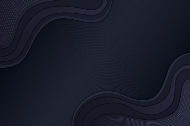 Gradient black background with wavy lines