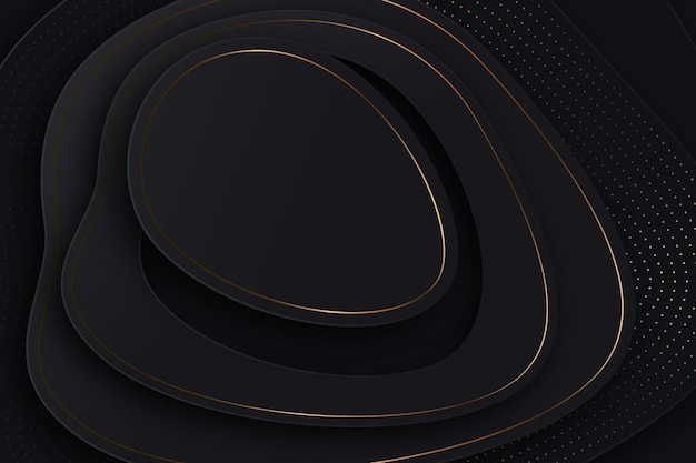 Gradient black background with wavy lines