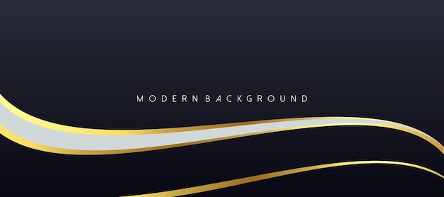 Gradient black background with wavy lines