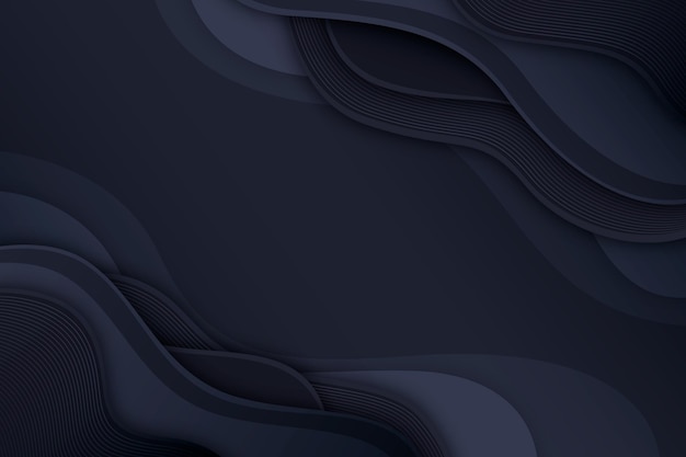 Gradient black background with wavy lines