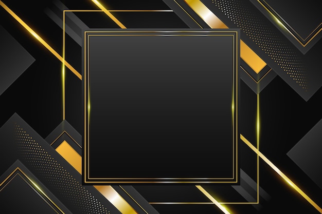 Gradient black backgrounds with golden frames