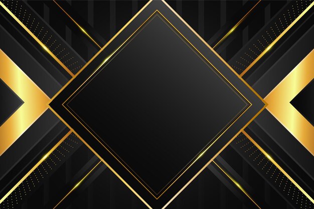 Gradient black backgrounds with golden frames