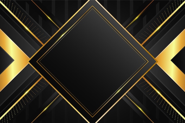 Gradient black backgrounds with golden frames