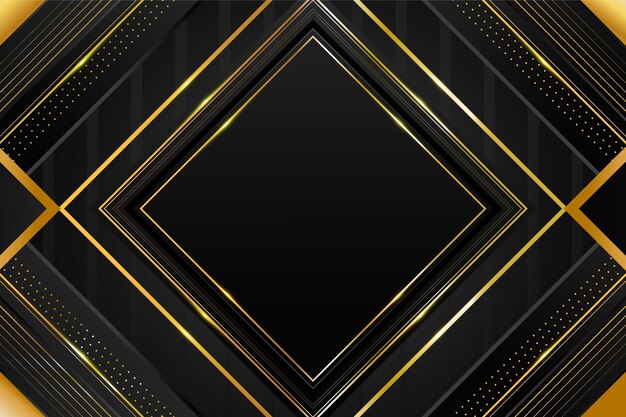 Gradient black backgrounds with golden frames