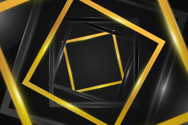 Gradient black backgrounds with golden frames