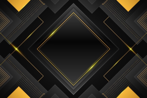 Gradient black backgrounds with golden frames