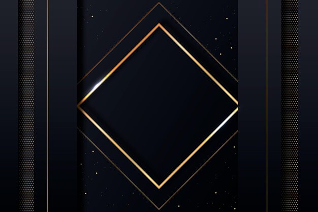 Gradient black backgrounds with golden frames