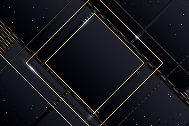 Gradient black backgrounds with golden frames