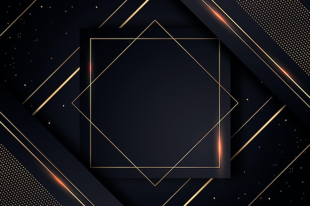 Gradient black backgrounds with golden frames