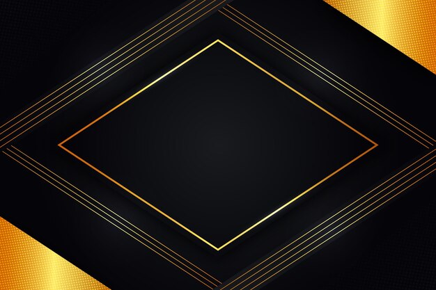 Gradient black backgrounds with golden frames