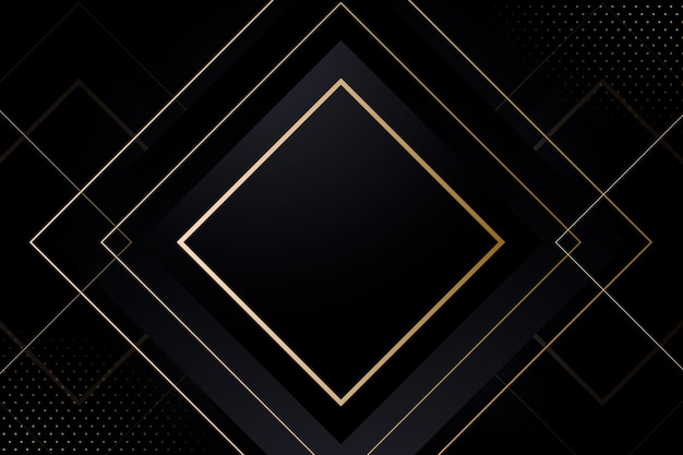 Gradient black backgrounds with golden frames