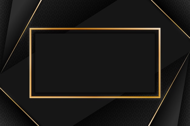 Gradient black backgrounds with golden frames