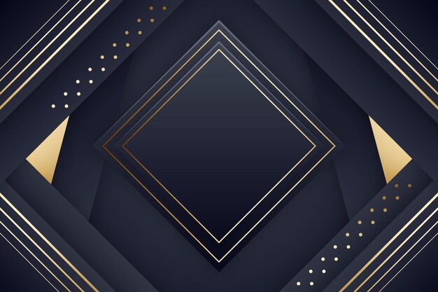 Gradient black backgrounds with golden frames