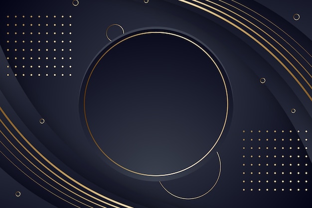 Gradient black backgrounds with golden frames