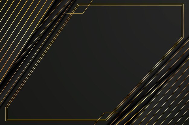 Gradient black backgrounds with golden frames