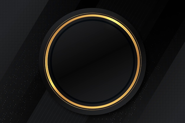 Gradient black backgrounds with golden frames