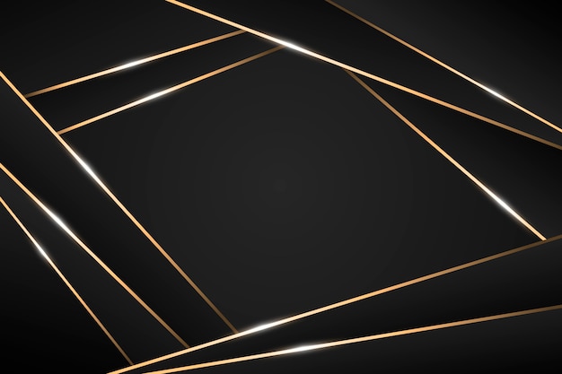 Gradient black backgrounds with golden frames