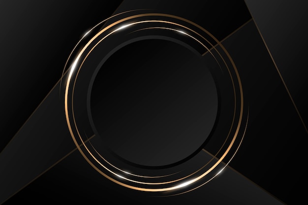 Gradient black backgrounds with golden frames