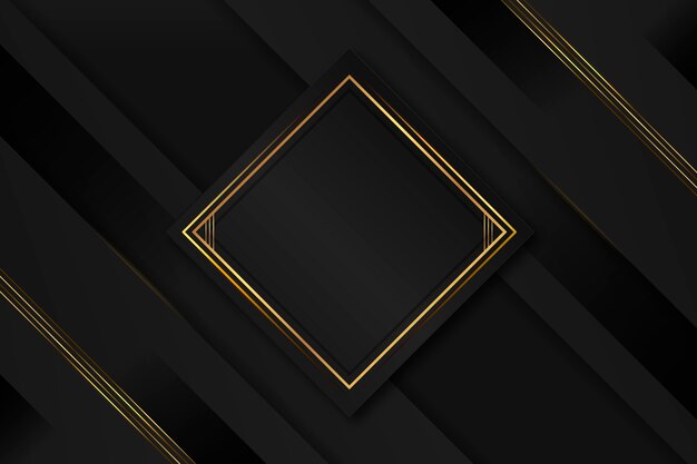 Gradient black backgrounds with golden frames