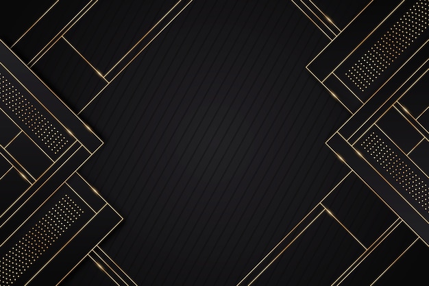 Gradient black backgrounds with golden frames