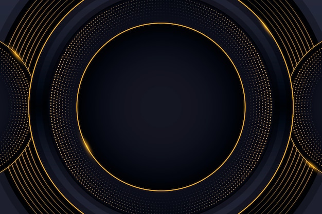 Gradient black backgrounds with golden frames