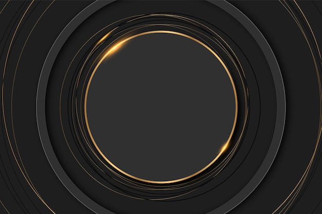 Gradient black backgrounds with golden frames