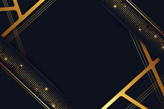 Gradient black backgrounds with golden frames