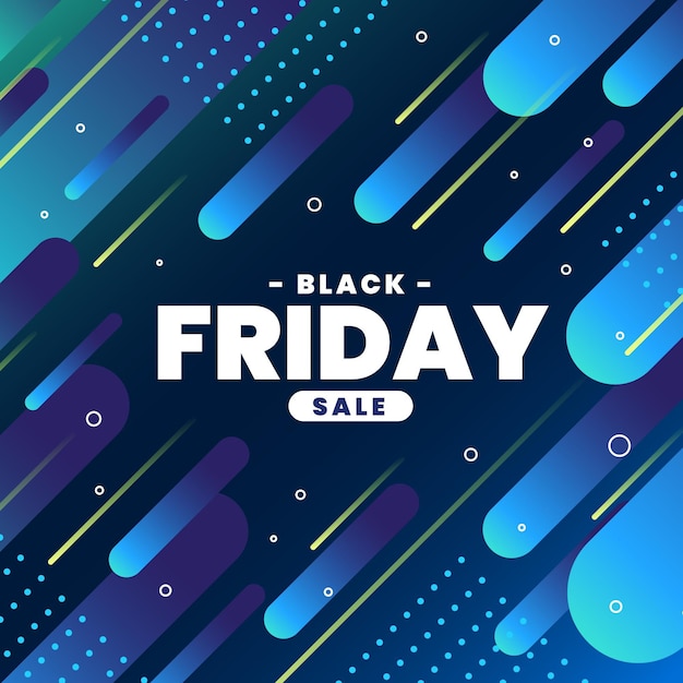 Gradient black friday concept