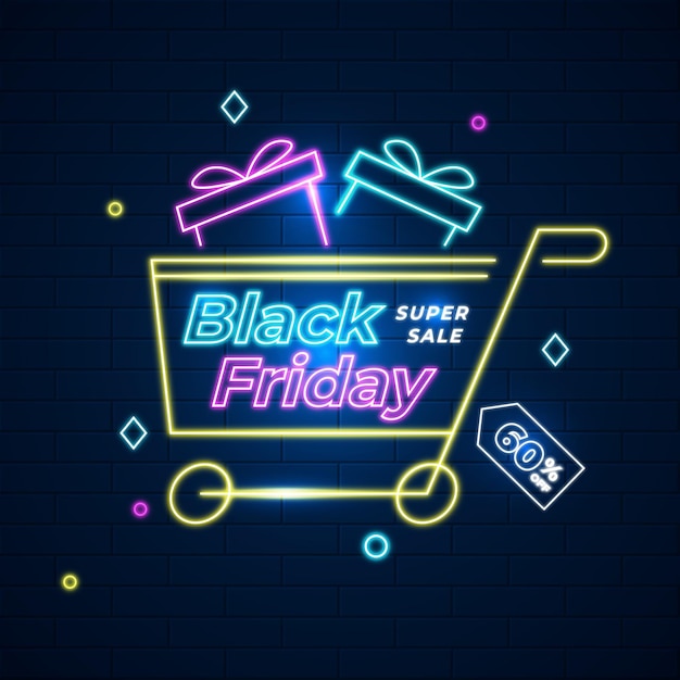 Gradient black friday concept