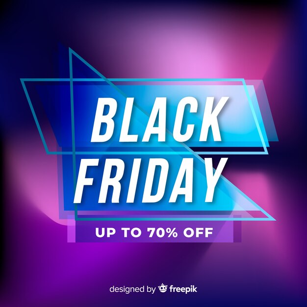 Gradient black friday special offer banner