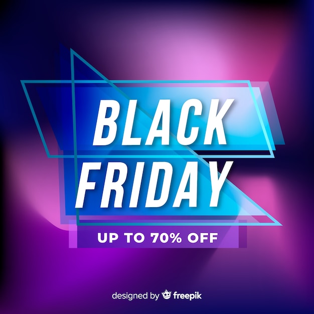 Gradient black friday special offer banner