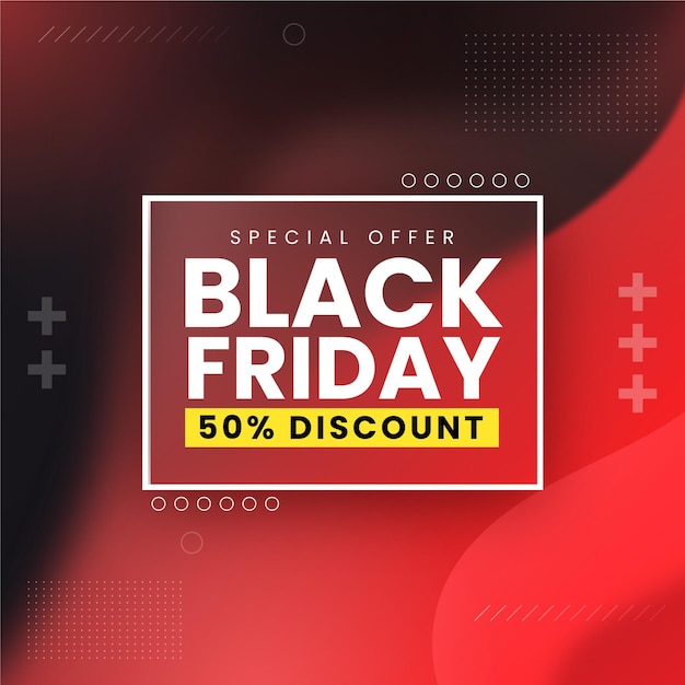 Free Vector gradient black friday