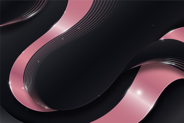 Free Vector gradient black and rose gold background