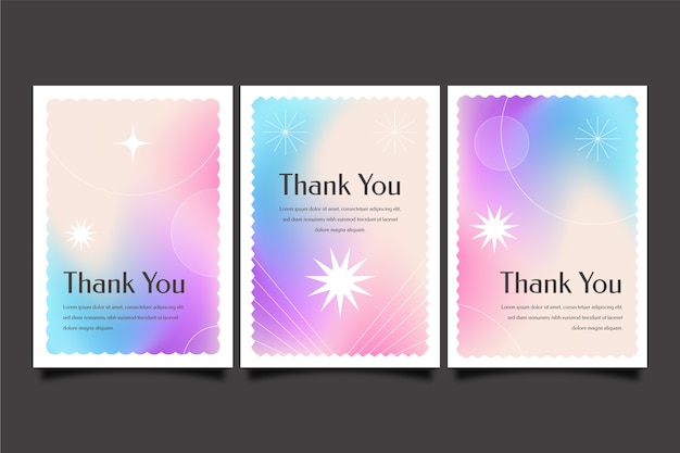 Free Vector gradient blurred gradient cards