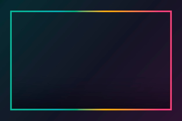 Gradient border black background