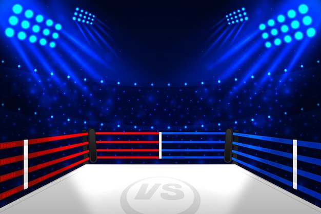 Free Vector gradient boxing ring background