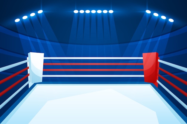 Free Vector gradient boxing ring background