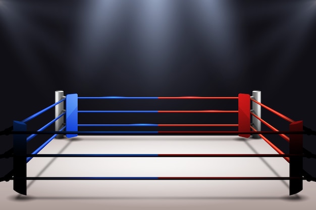 Gradient boxing ring background