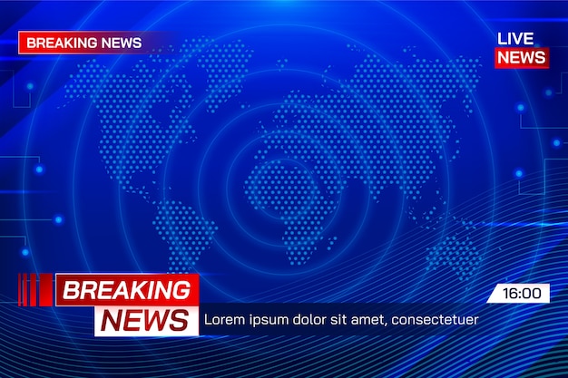 Gradient breaking news background